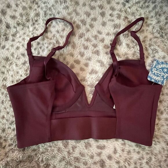 NWTs Free People Brianna Longline UW Bra in Black Sugar Size Small - Picture 4 of 8